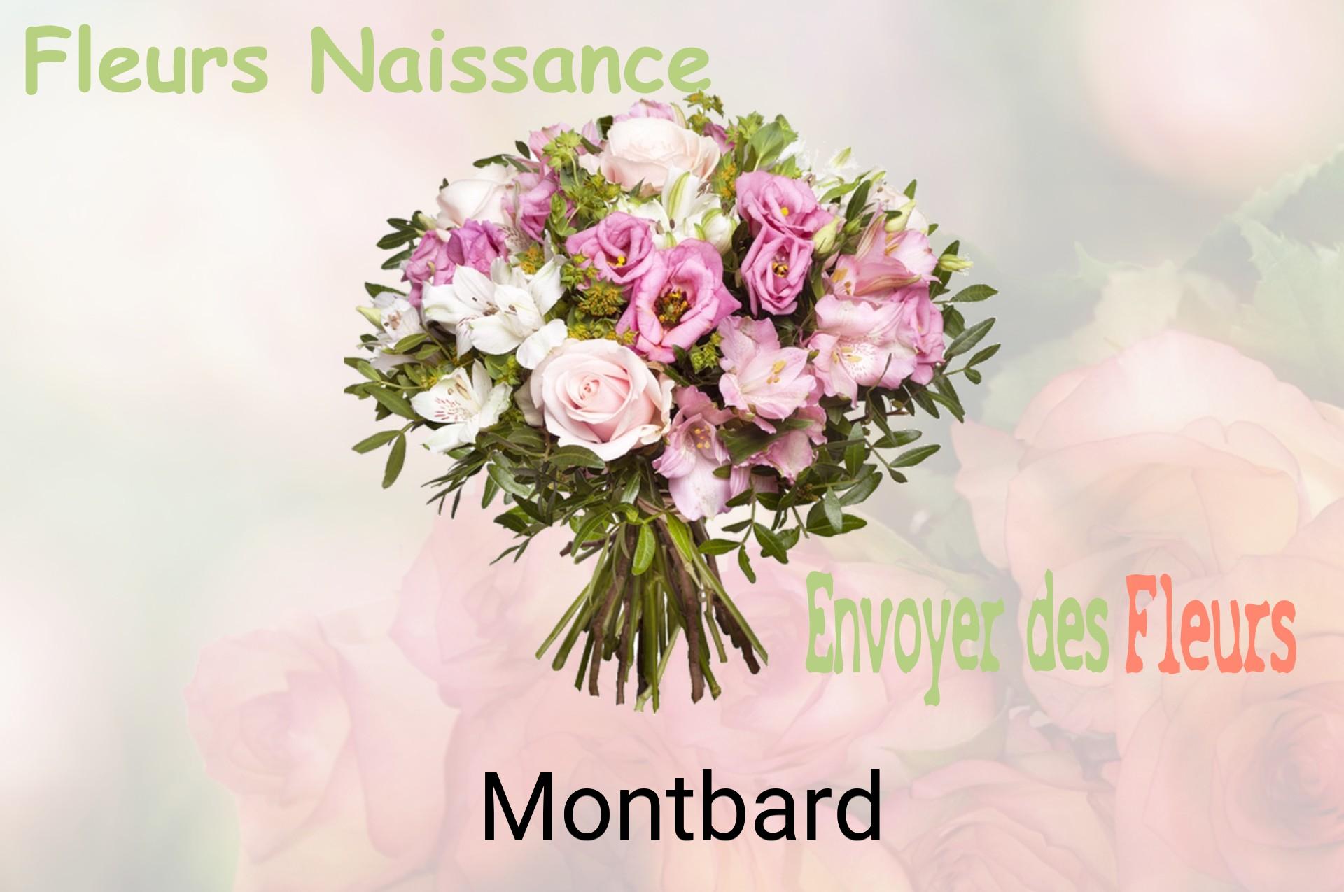 Bouquet de fleurs de naissance livré à Montbard